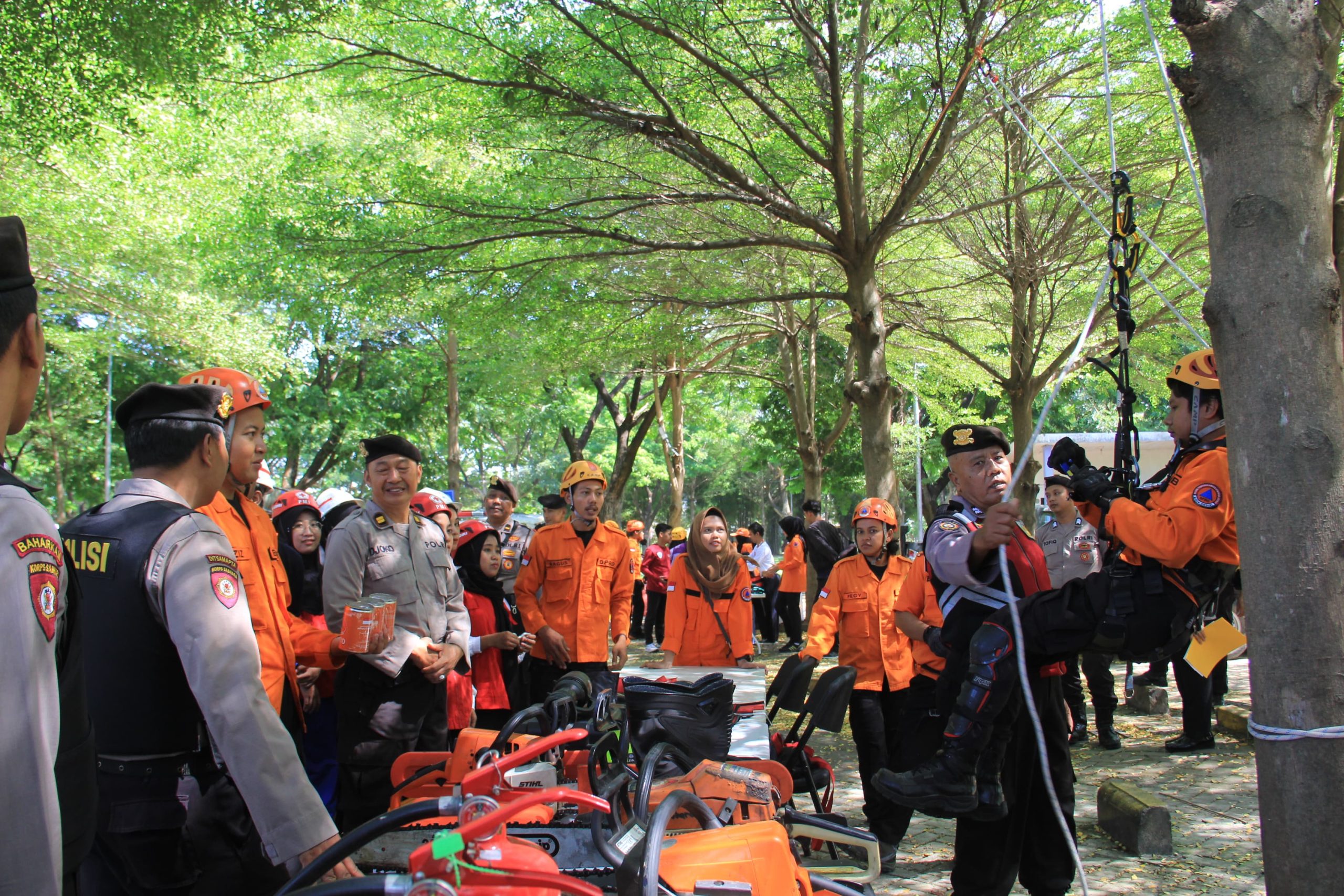 Mitigasi Bencana Hidrometeorologi, Polres Kediri Kota Gelar Apel Pasukan