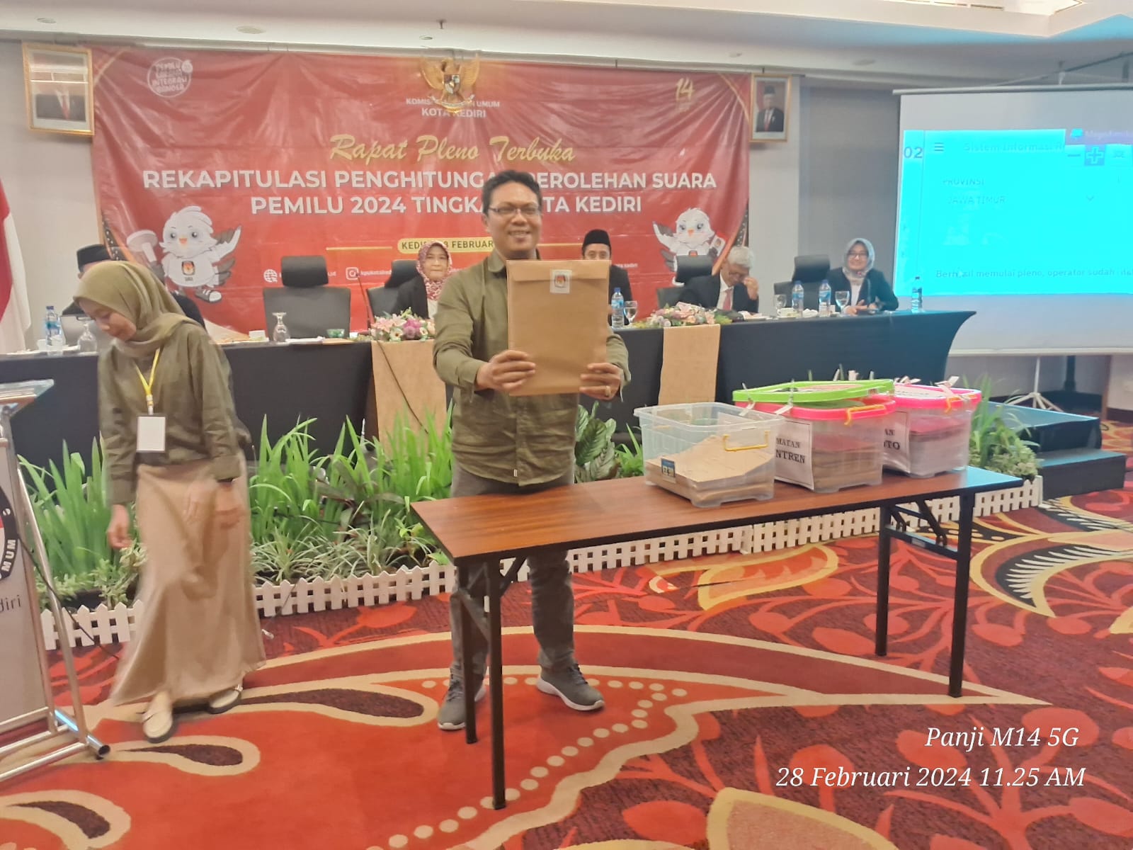 KPU Kota Kediri Adakan Rapat Pleno Terbuka Rekapitulasi Pemilu 2024