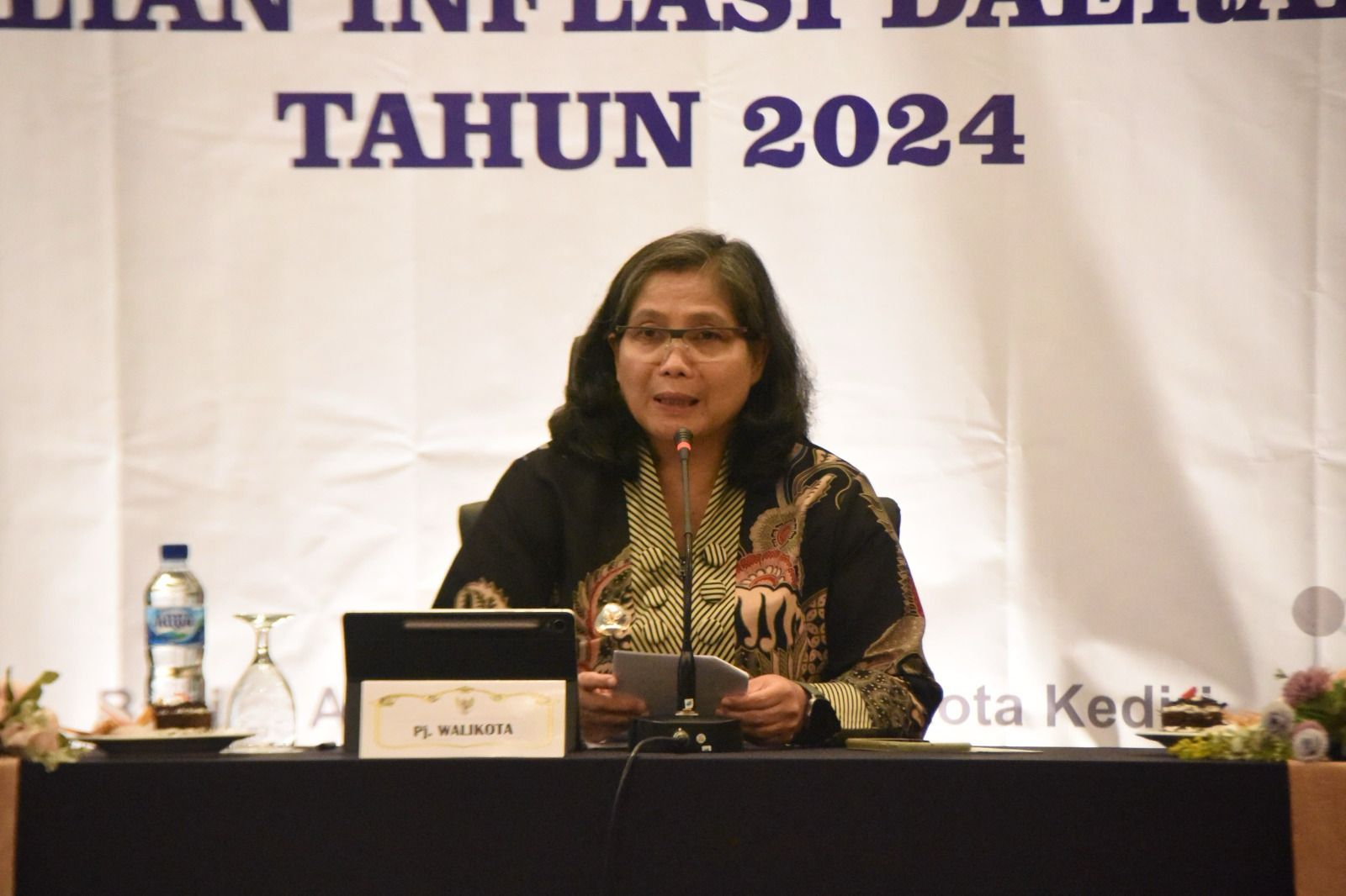 Pj Wali Kota Kediri Pimpin High Level Meeting TPID Kota Kediri 2024 Sebagai Langkah Kendalikan Inflasi