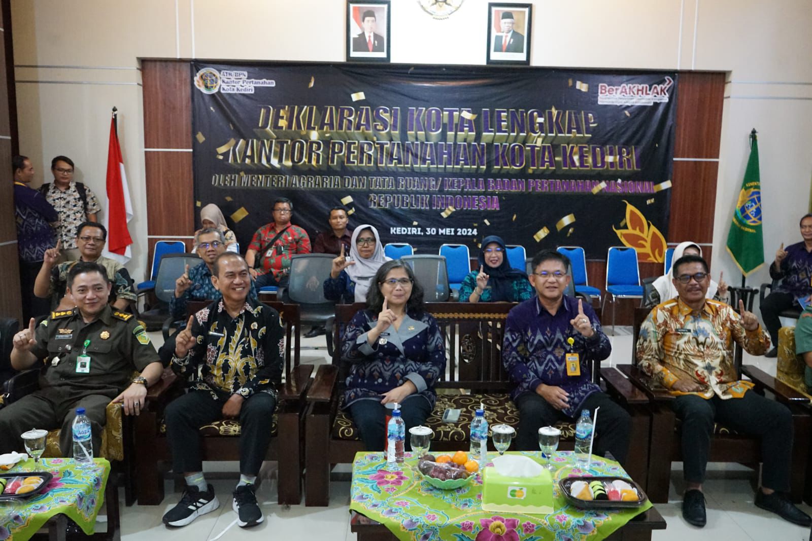 Kota Kediri Dideklarasikan Sebagai Kota Lengkap Oleh Menteri ATR/BPN Republik Indonesia 