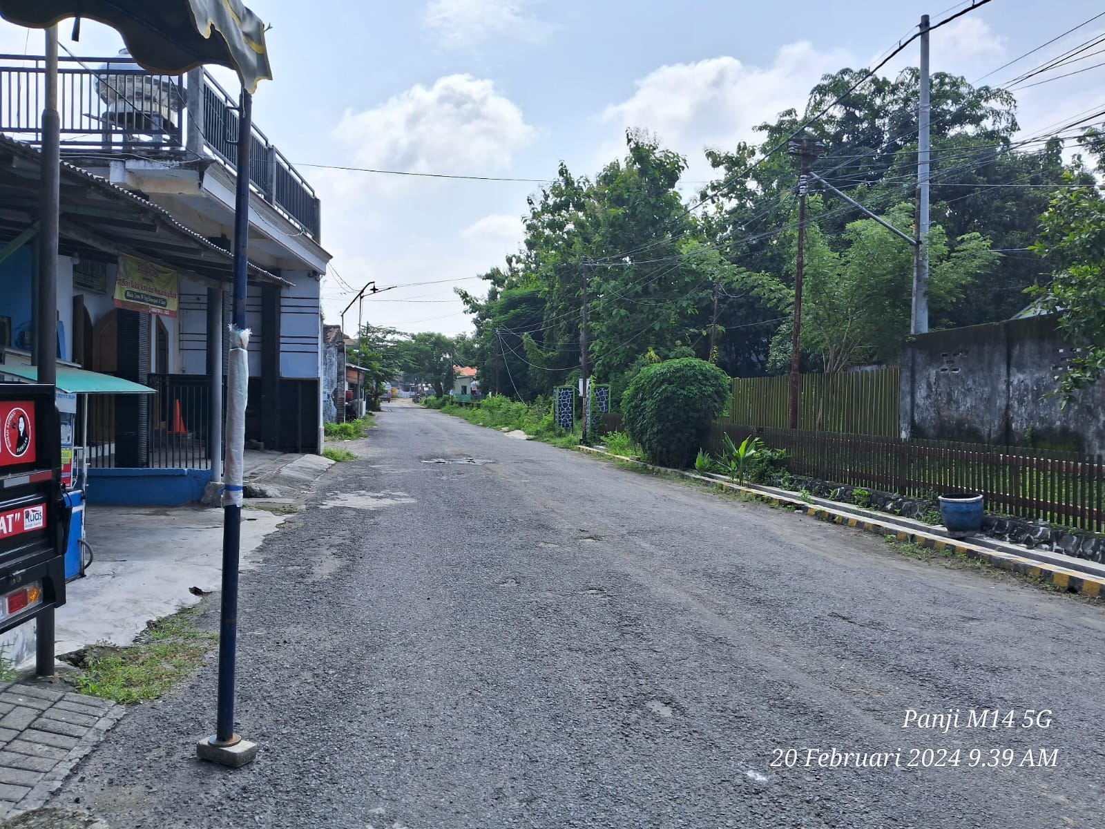 Akses jalan Kecamatan Mrican Kota Kediri