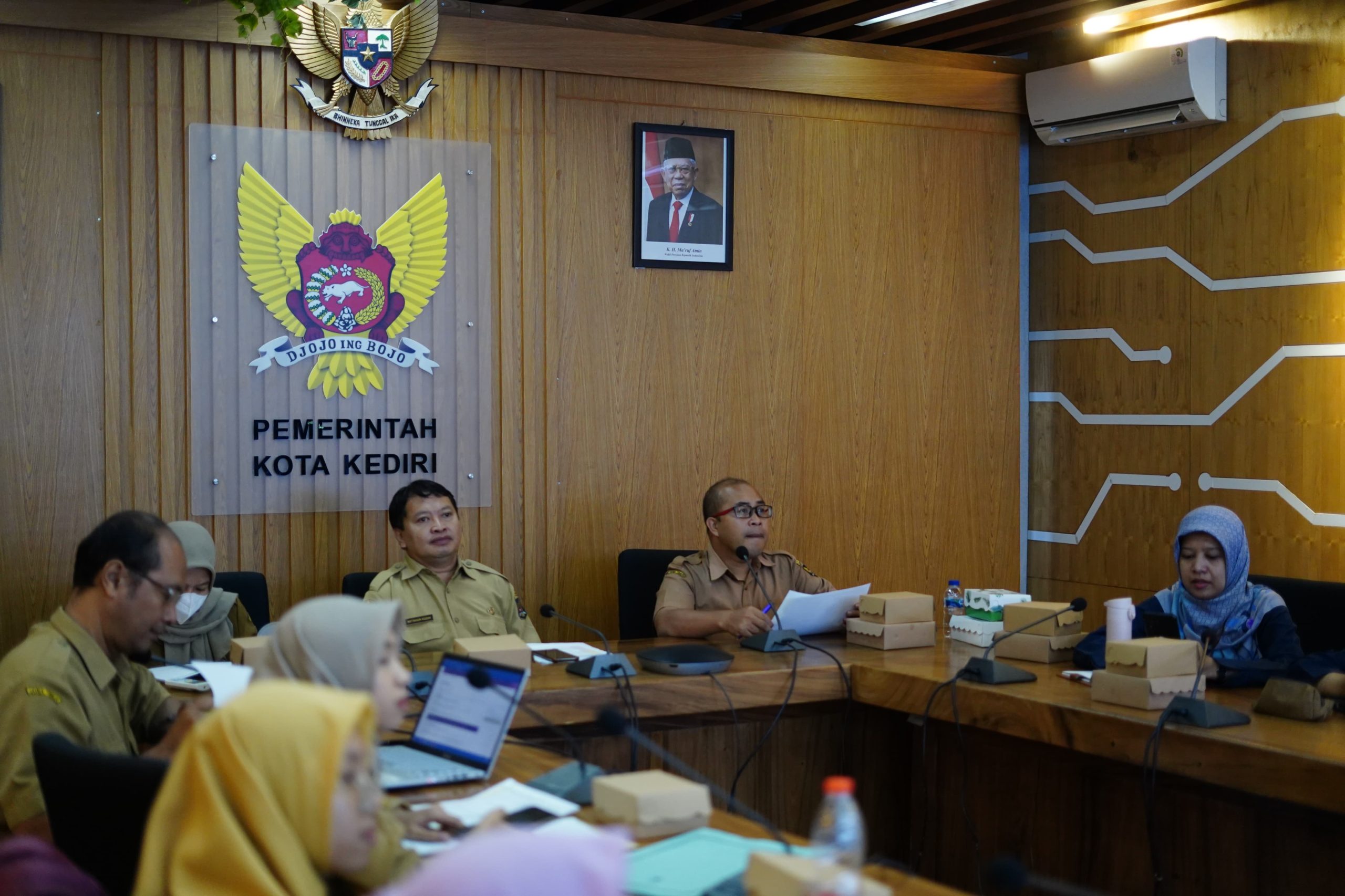 Siap Wujudkan Statistik Sektoral Berkualitas, Pemkot Kediri Ikuti Penilaian Interview EPSS