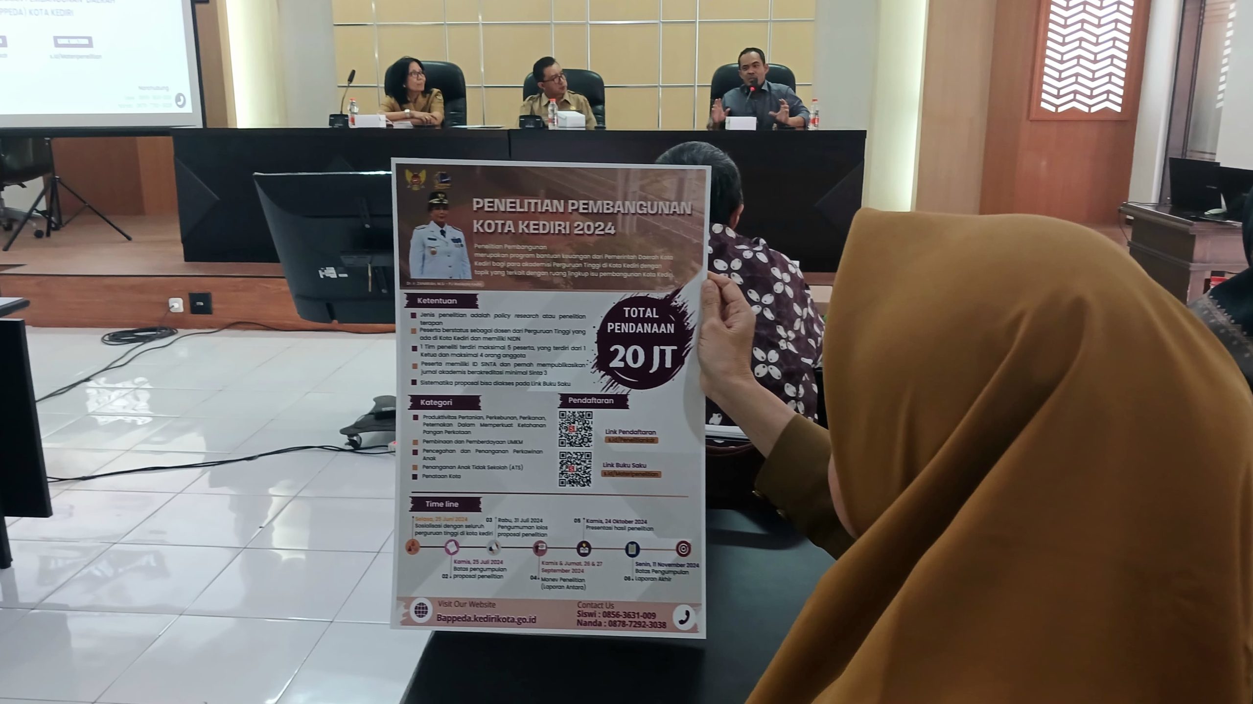 Siap Gelar Lomba Penelitian Pembangunan Kota Kediri, Bappeda Kota Kediri Berikan Sosialisasi ke Perguruan Tinggi se-Kota Kediri