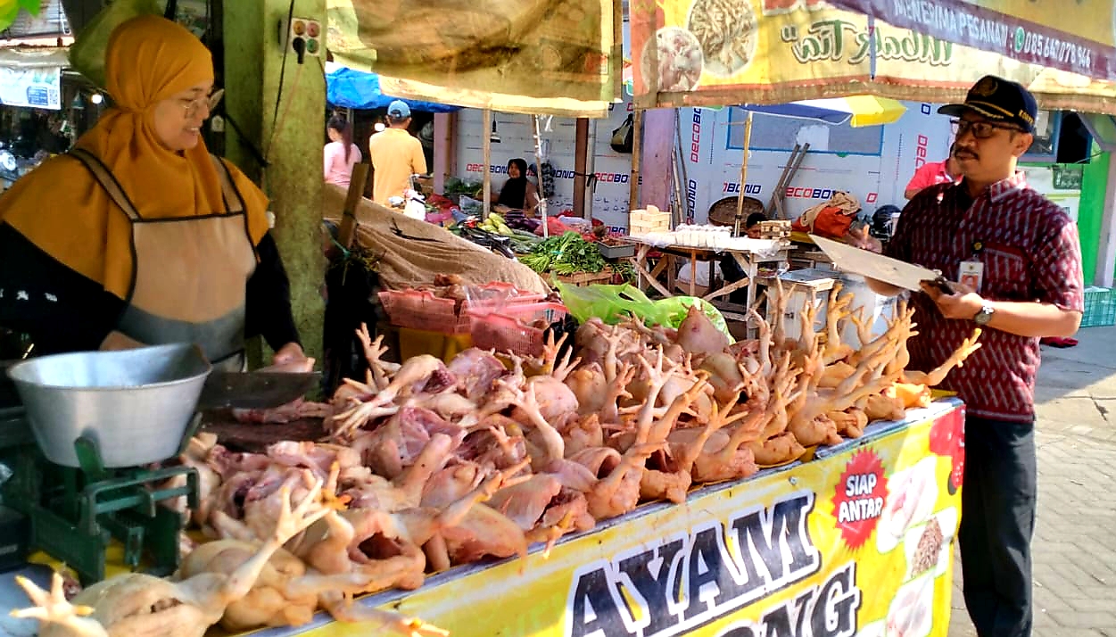 Gelar Monitoring Harian Pasar, Harga Komoditas di Kota Kediri dalam Level Aman