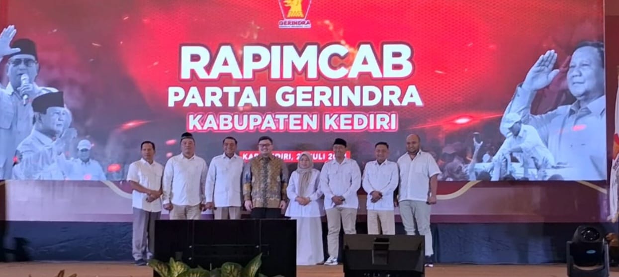 Dhito - Nafif Resmi Diusung Dalam Rapimcab Partai Gerindra Kabupaten Kediri