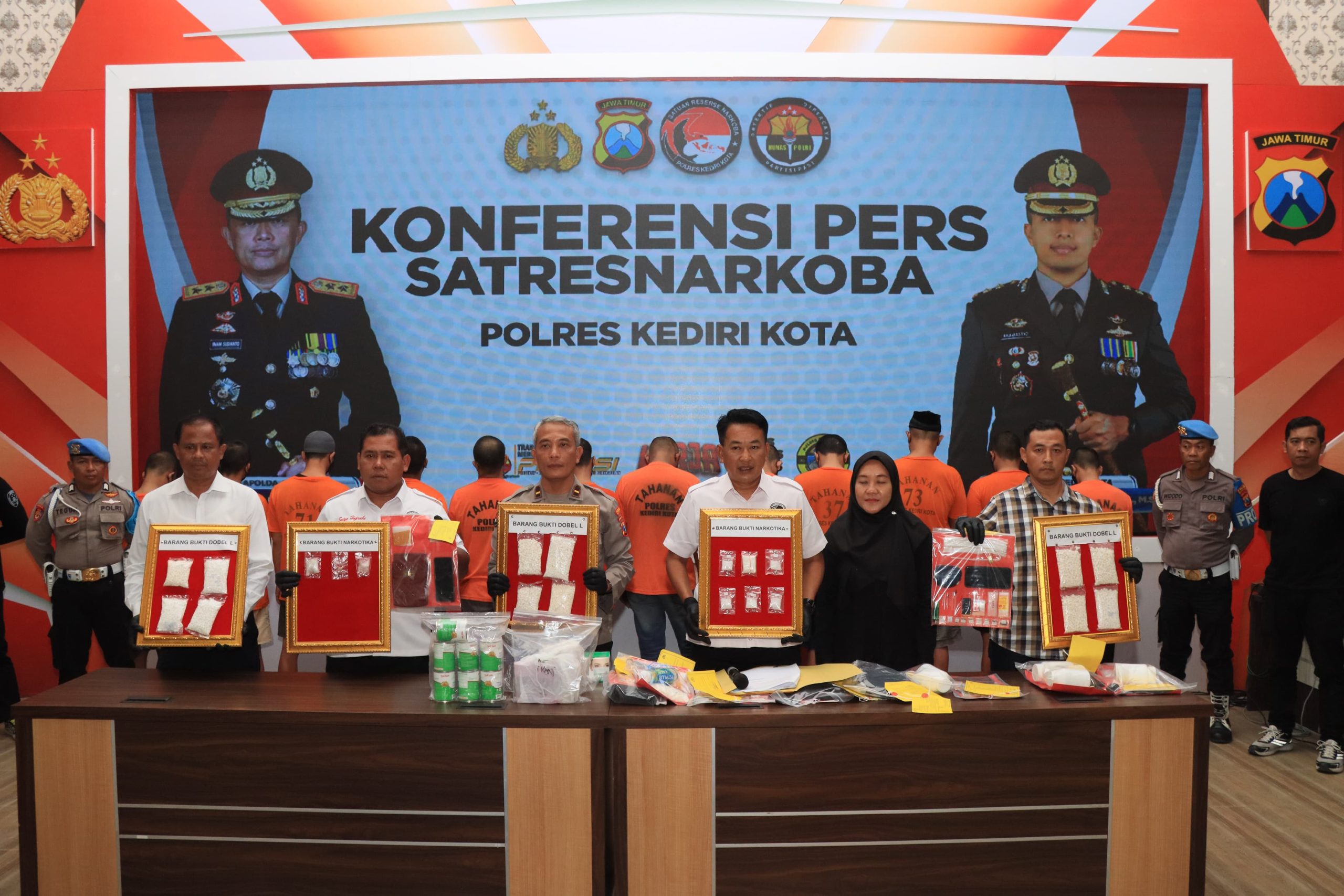 Periode Juli-Agustus, Satresnarkoba Polres Kediri Kota Ungkap Kasus Narkoba dan Peredaran Miras