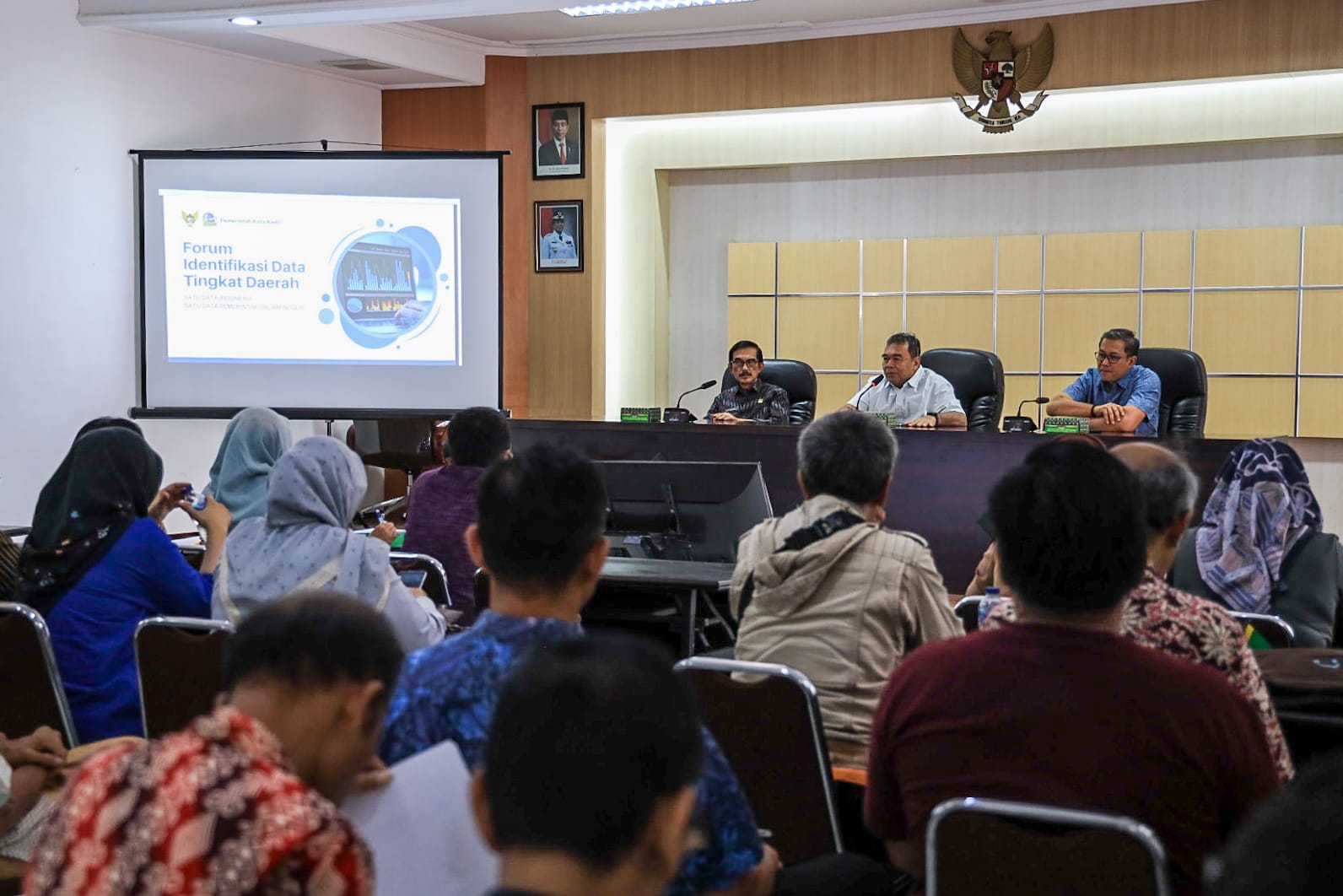 Jelang Pelaksanaan Forum Identifikasi dan Desk Data Tingkat Daerah, Bappeda Kota Kediri Gelar Rakor