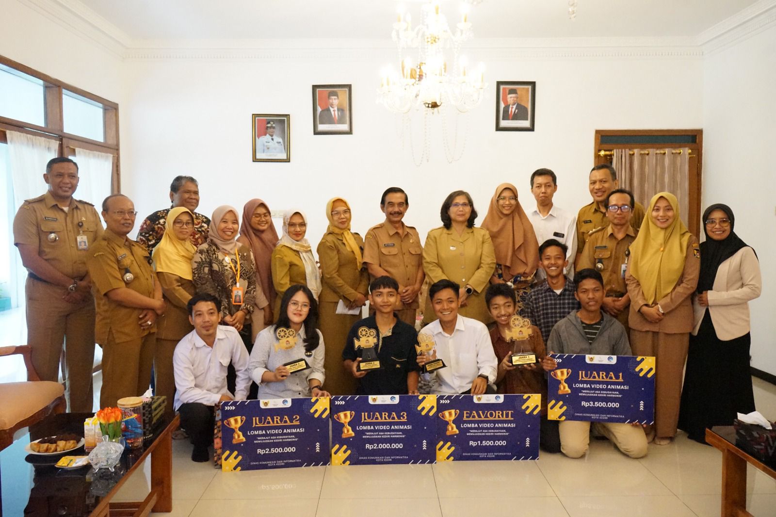 Pj Wali Kota Kediri Apresiasi Pemenang dan Nominator Lomba Video Animasi 