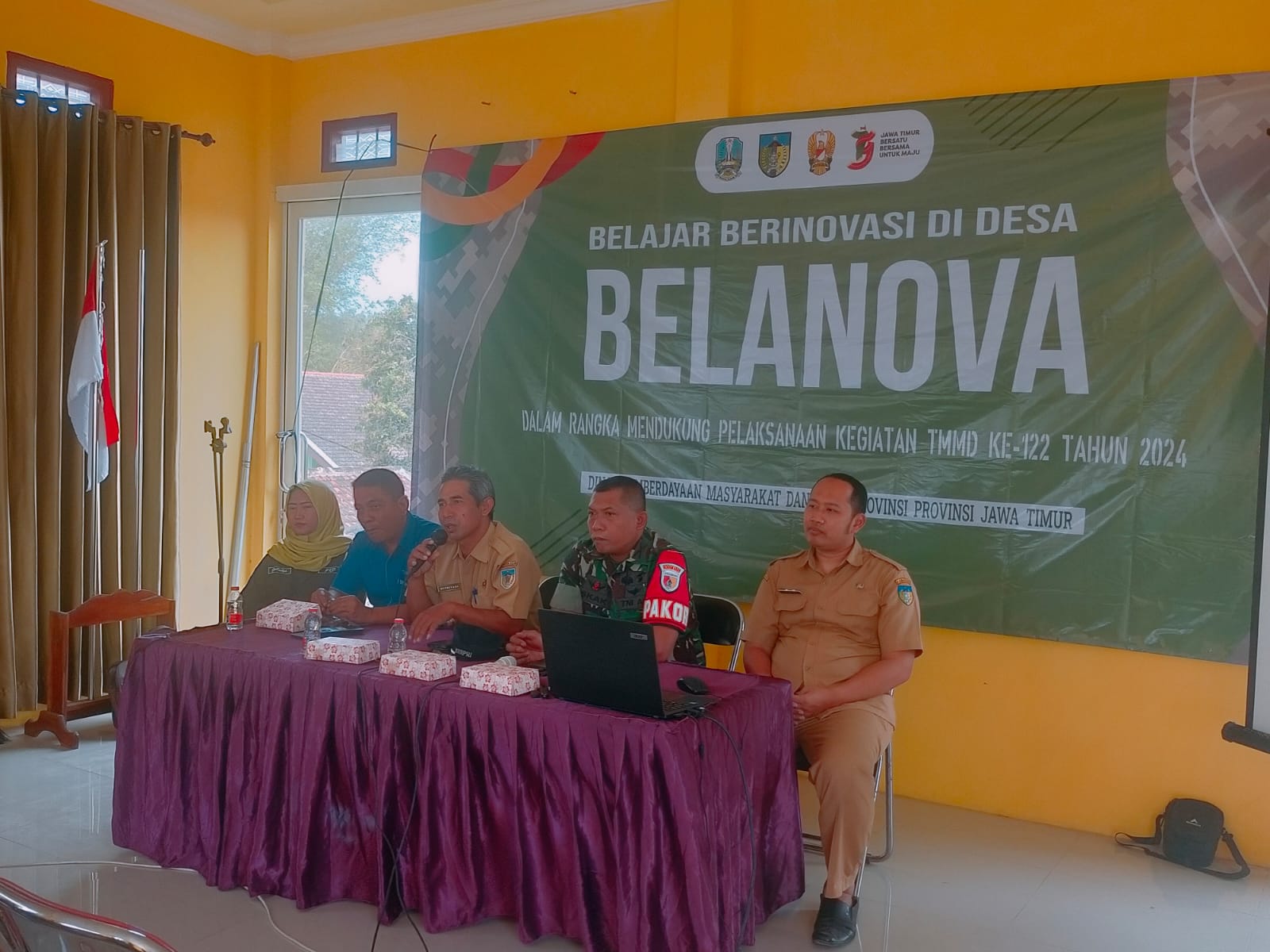 Edukasi Belanova, Sasaran Non Fisik TMMD 122 Kodim 0809/Kediri Bersama DPMD Provinsi Jatim 