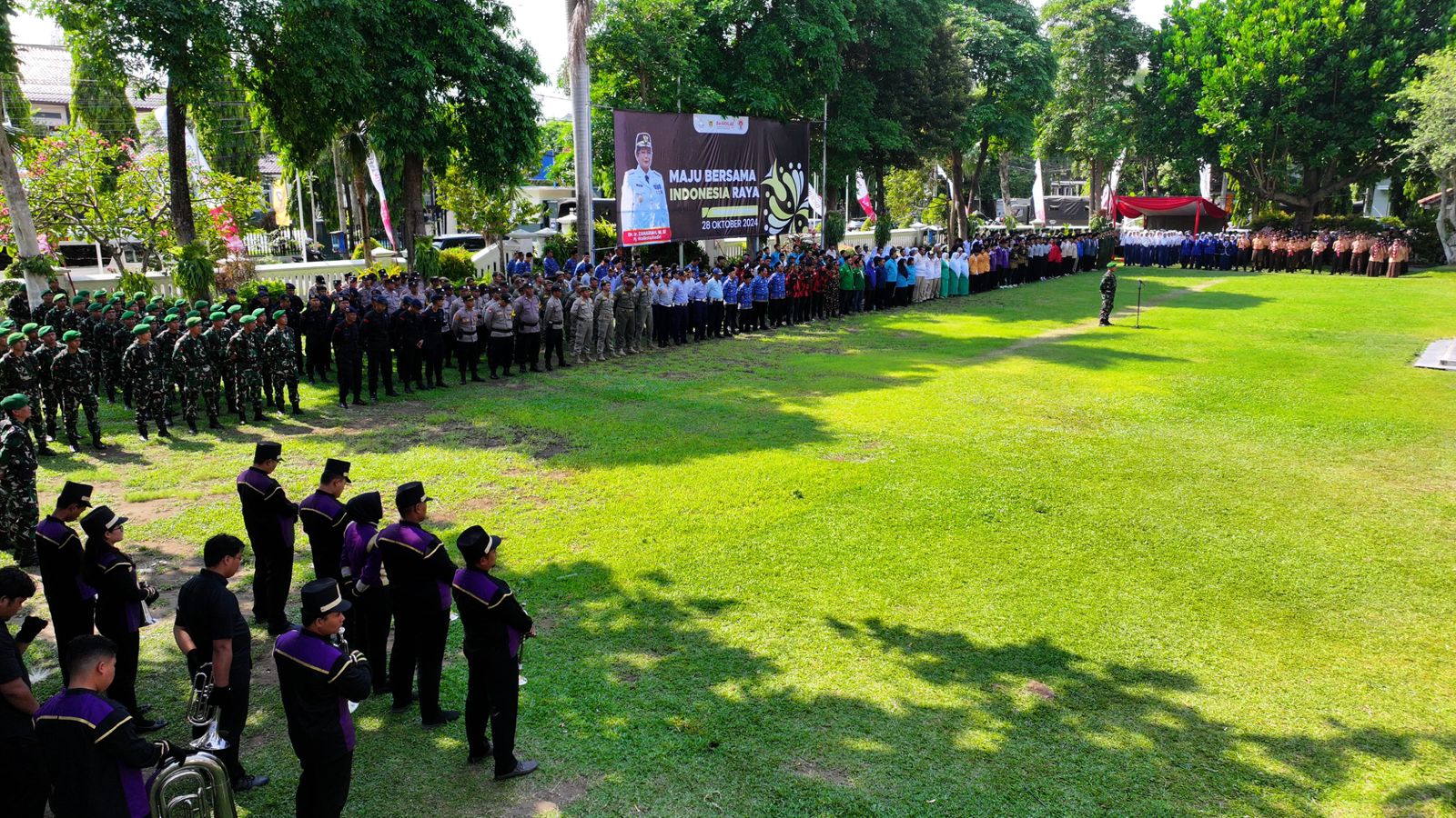 Pj Wali Kota Kediri Pimpin Upacara Hari Sumpah Pemuda