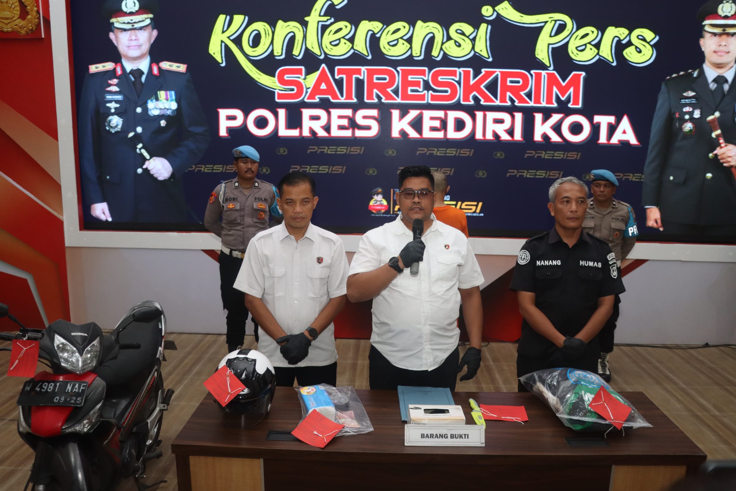 Pencuri Minimarket Tempurejo Diringkus Polres Kediri Kota