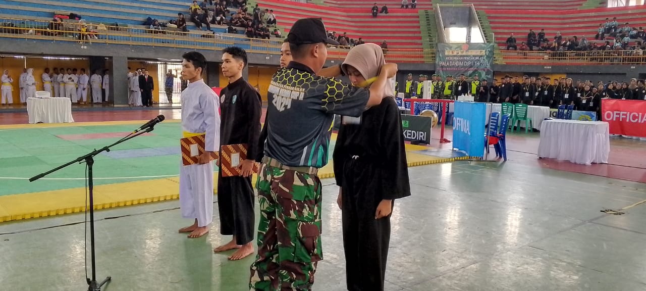 Peringati Hari Juang TNI AD, Kodim 0809/Kediri Gelar Kejuaraan Pencak Silat Piala Dandim Cup II