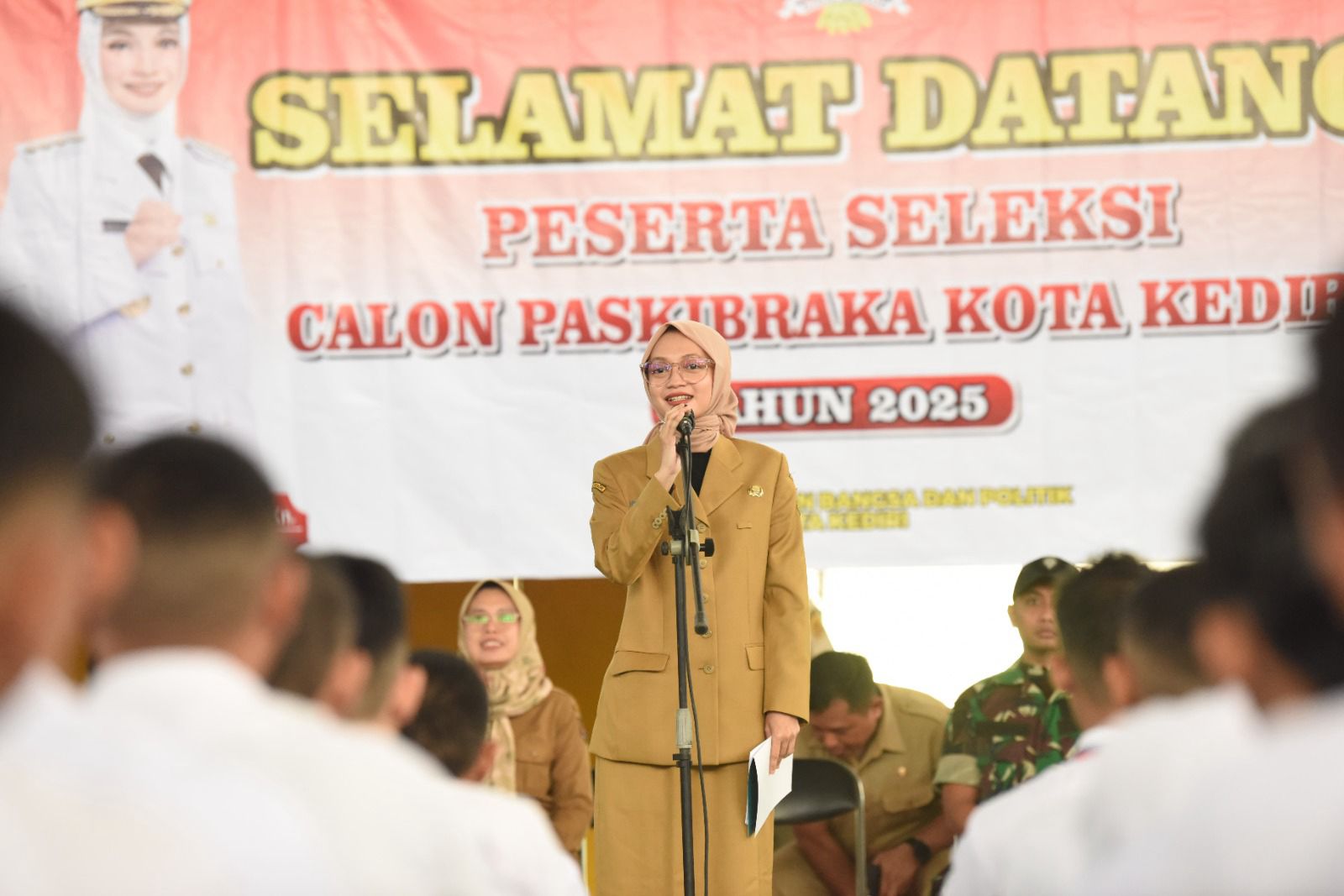 Mbak Vinanda Beri Motivasi Calon Paskibraka Kota Kediri