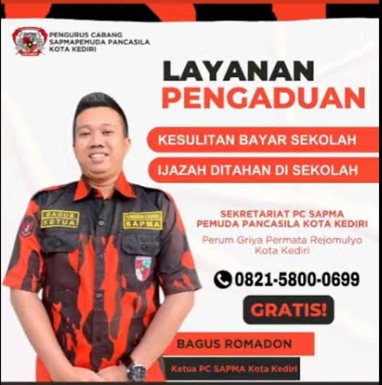 Adanya Pungutan Daftar Ulang MTSN di Kota Kediri Jadi Sorotan Ketua Sapma 