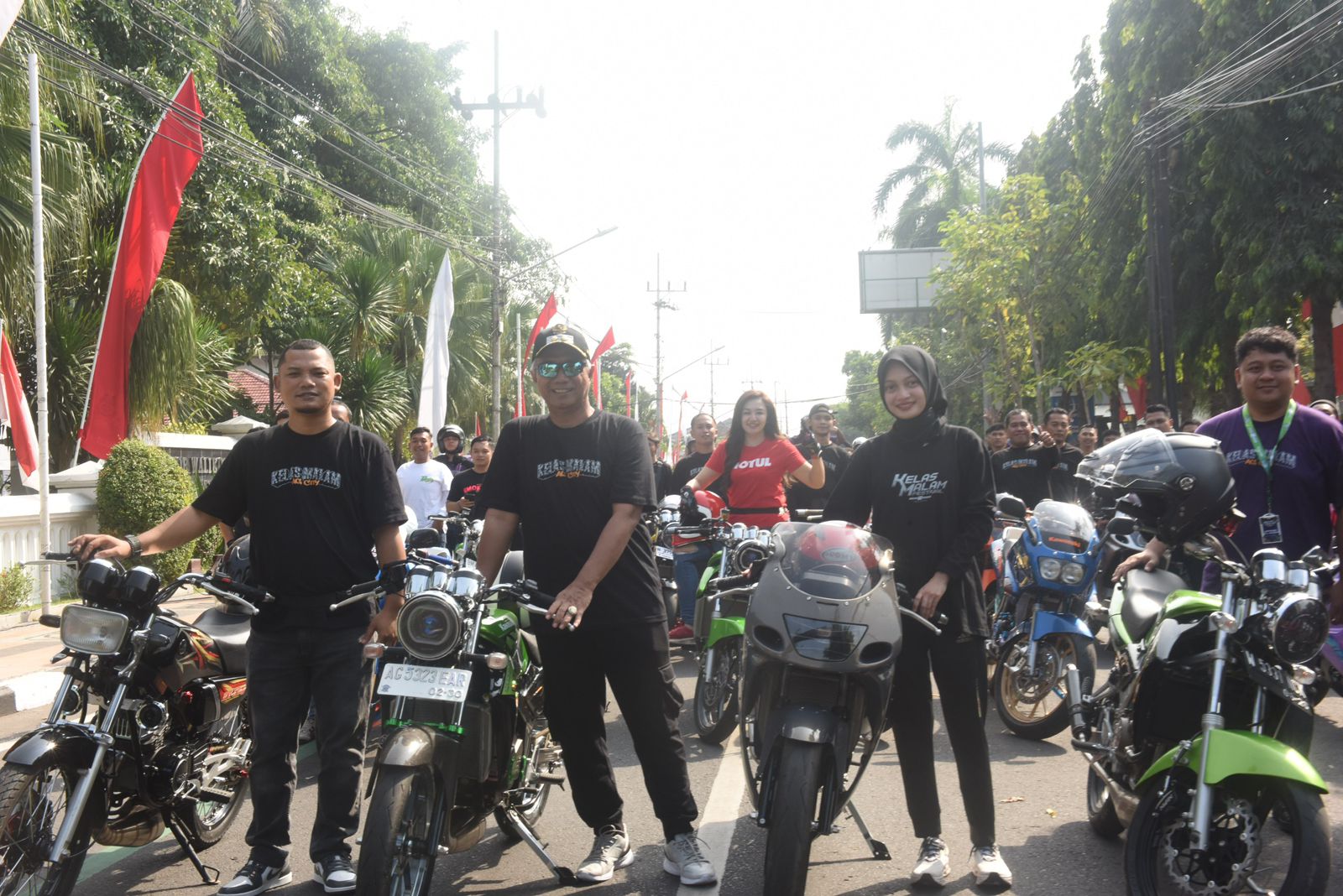 Berangkatkan Riding Kelas Malam AG City, Mbak Wali: Ini Bisa Jadi Ajang Edukasi Masyarakat Tentang Etika Berkendara