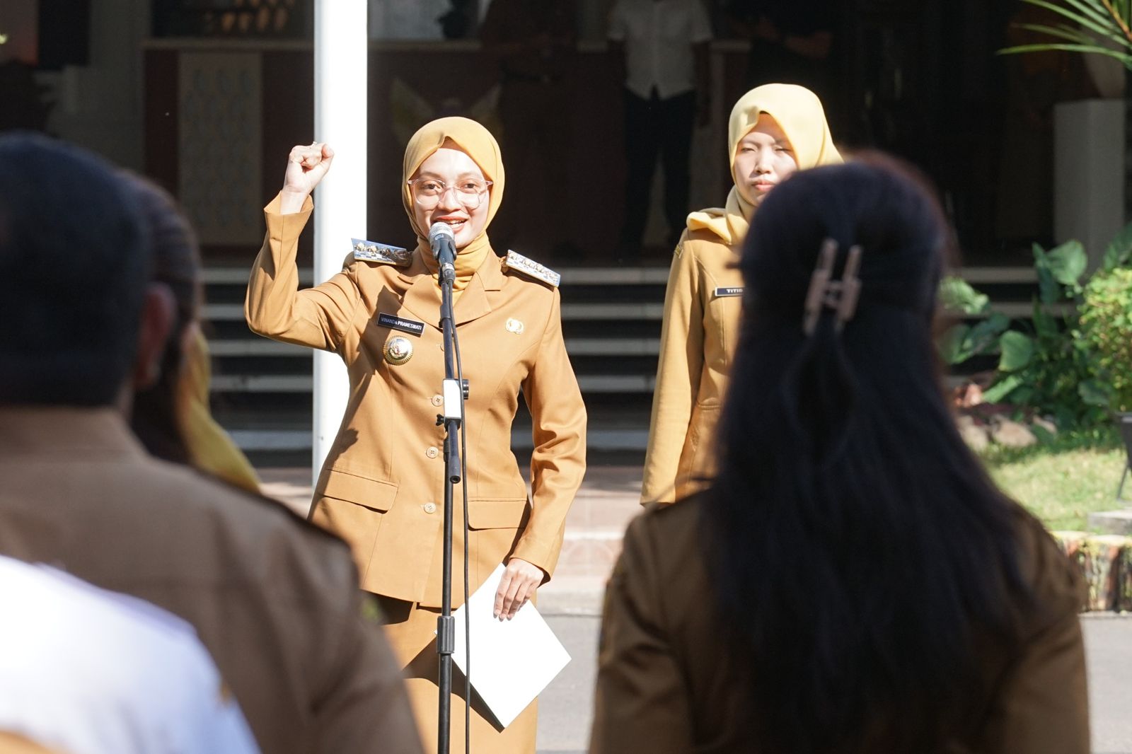 Pimpin Apel Pagi, Mbak Wali Tegaskan Komitmen Pelayanan Prima dan Kolaborasi Wujudkan Kota Kediri Mapan