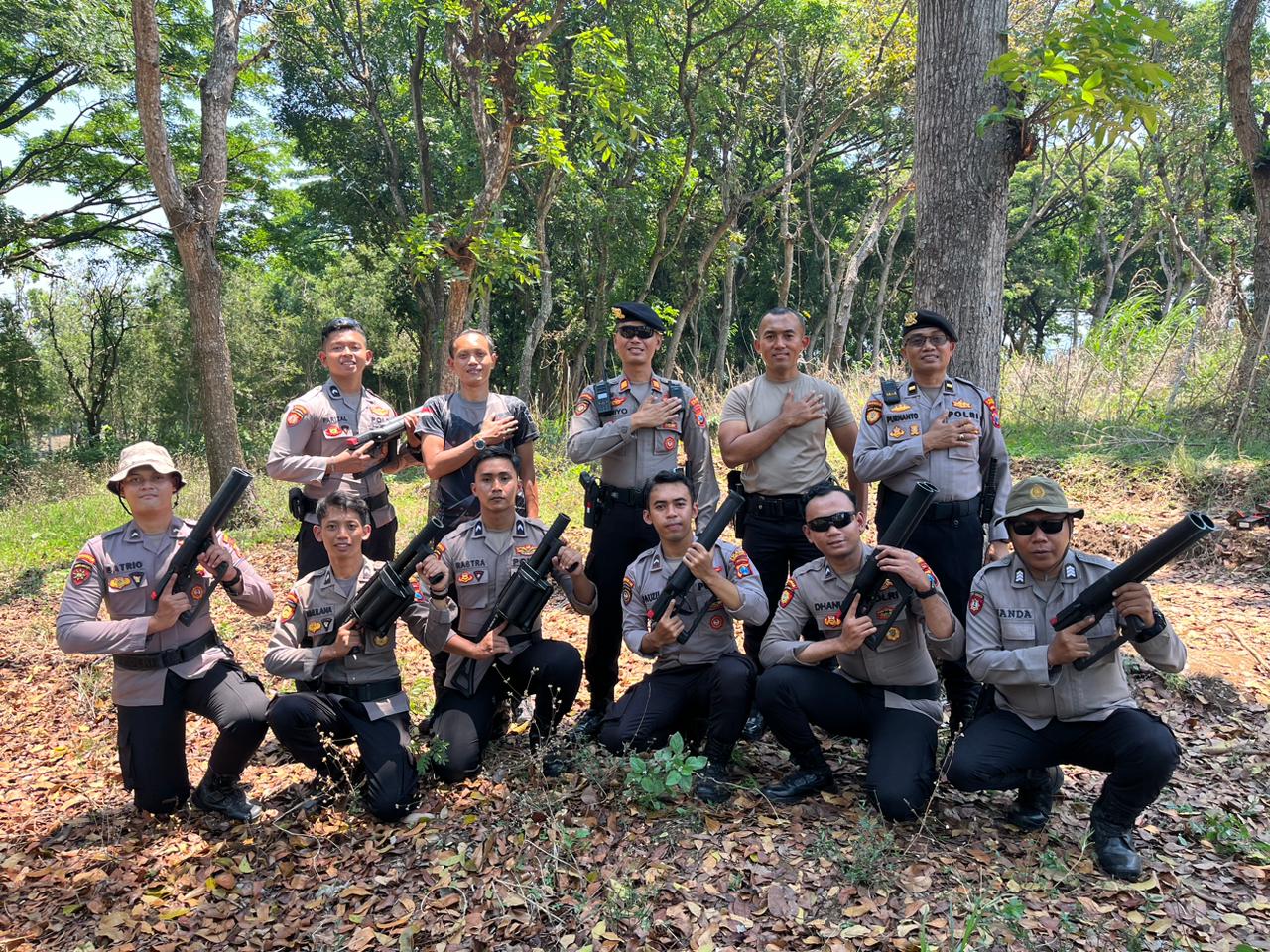 Sat Samapta Kediri Kota Berlatih Penggunaaan Flashball, Upaya Tingkatkan Profesionalisme Ketangkasan Personel