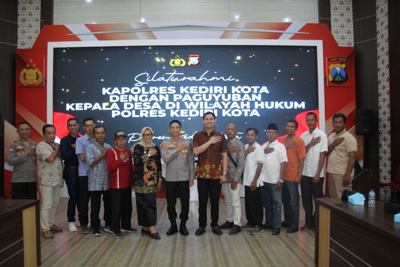Upaya Perkuat Kamtibmas, Kapolres Kediri Kota Jalin Silaturahmi dan Sinergi dengan Paguyuban Kepala Desa