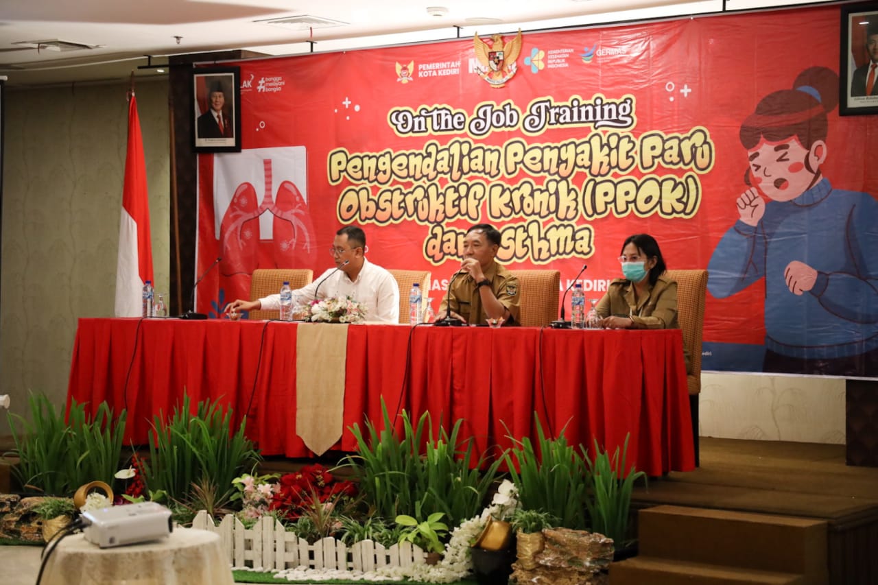 Gelar OTJ Pengendalian PPOK dan Asma, Bentuk Support Pemkot Kediri Tingkatkan Layanan Kesehatan Paru