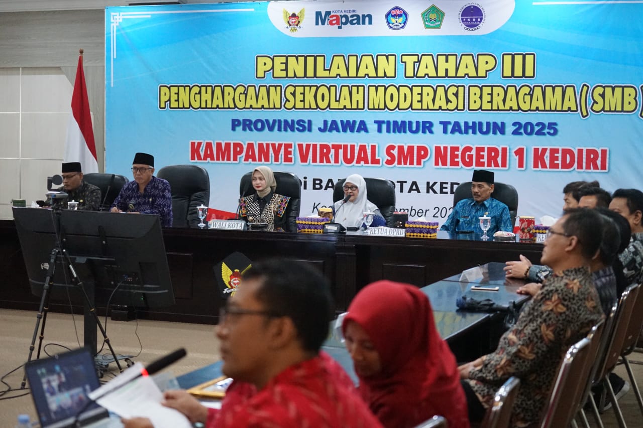 Mbak Wali Dukung Penuh SMPN 1 Kediri Raih Penghargaan Sekolah Moderasi Beragama Jatim