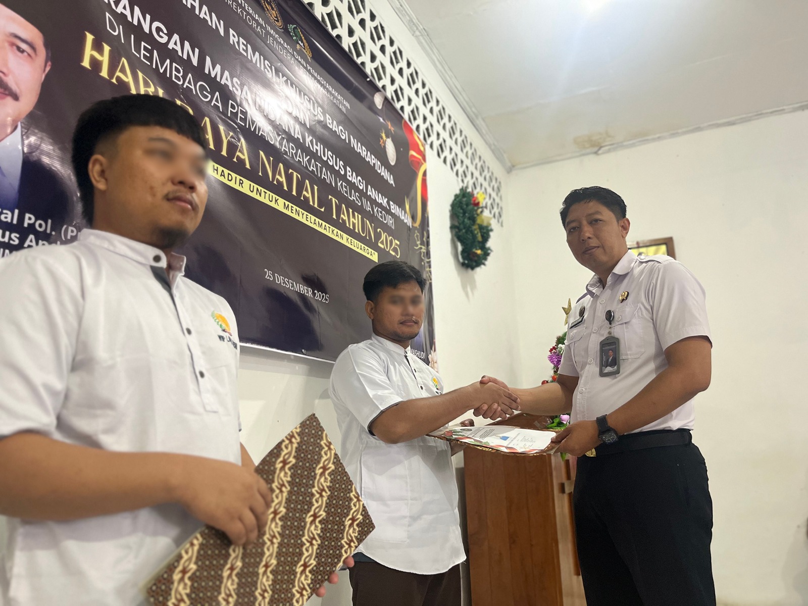 17 Narapidana di Kediri Terima Remisi Khusus Natal 2025