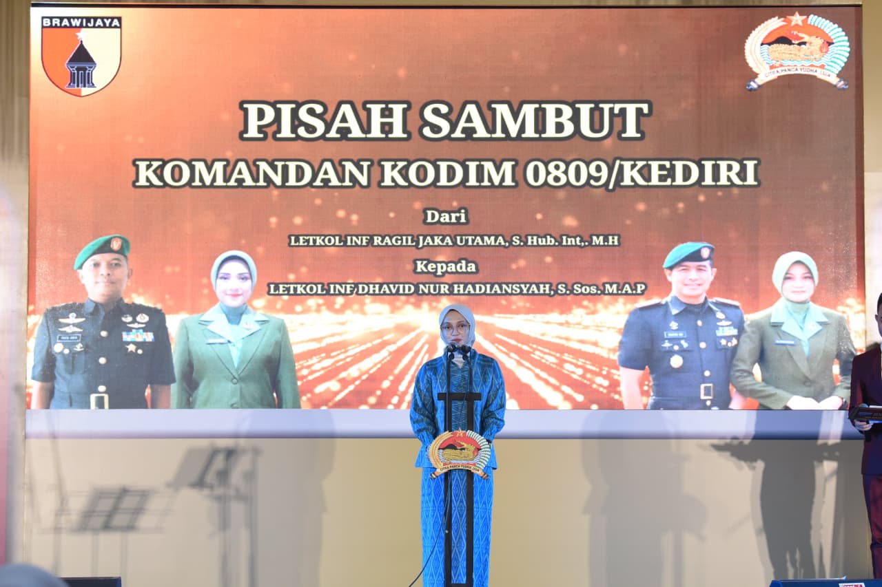 Pisah Sambut Dandim 0809 Kediri, Mbak Wali Apresiasi Dedikasi dan Perkuat Sinergi