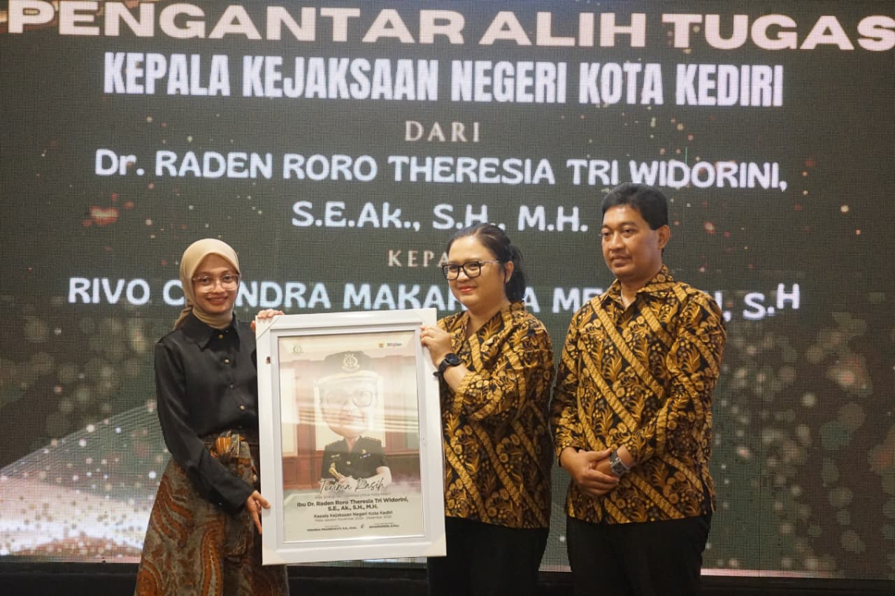 Pisah Sambut Kepala Kejaksaan Negeri Kota Kediri, Mbak Wali Apresiasi Kinerja dan Perkuat Sinergi