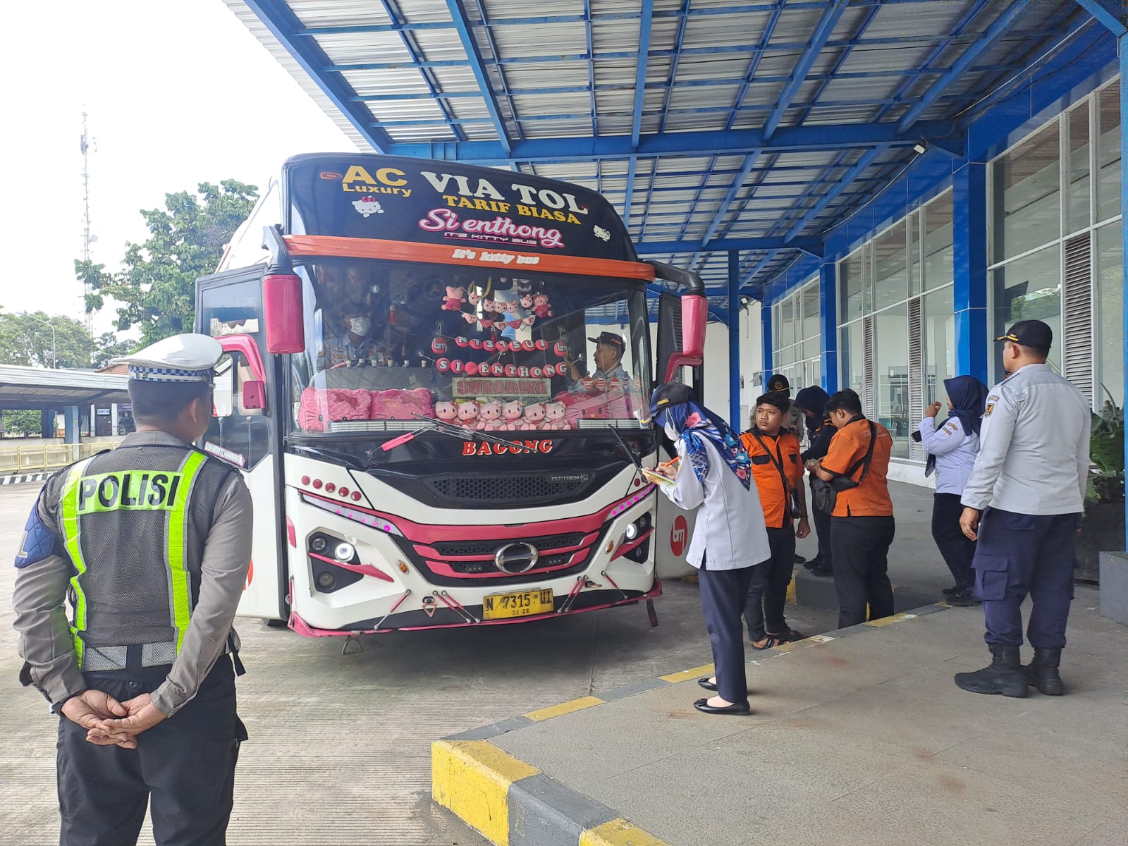 Pastikan Bus AKAP dan AKDP Laik Jalan, Pemkot Kediri Lakukan Ramp Check Jelang Libur Panjang Imlek 2026