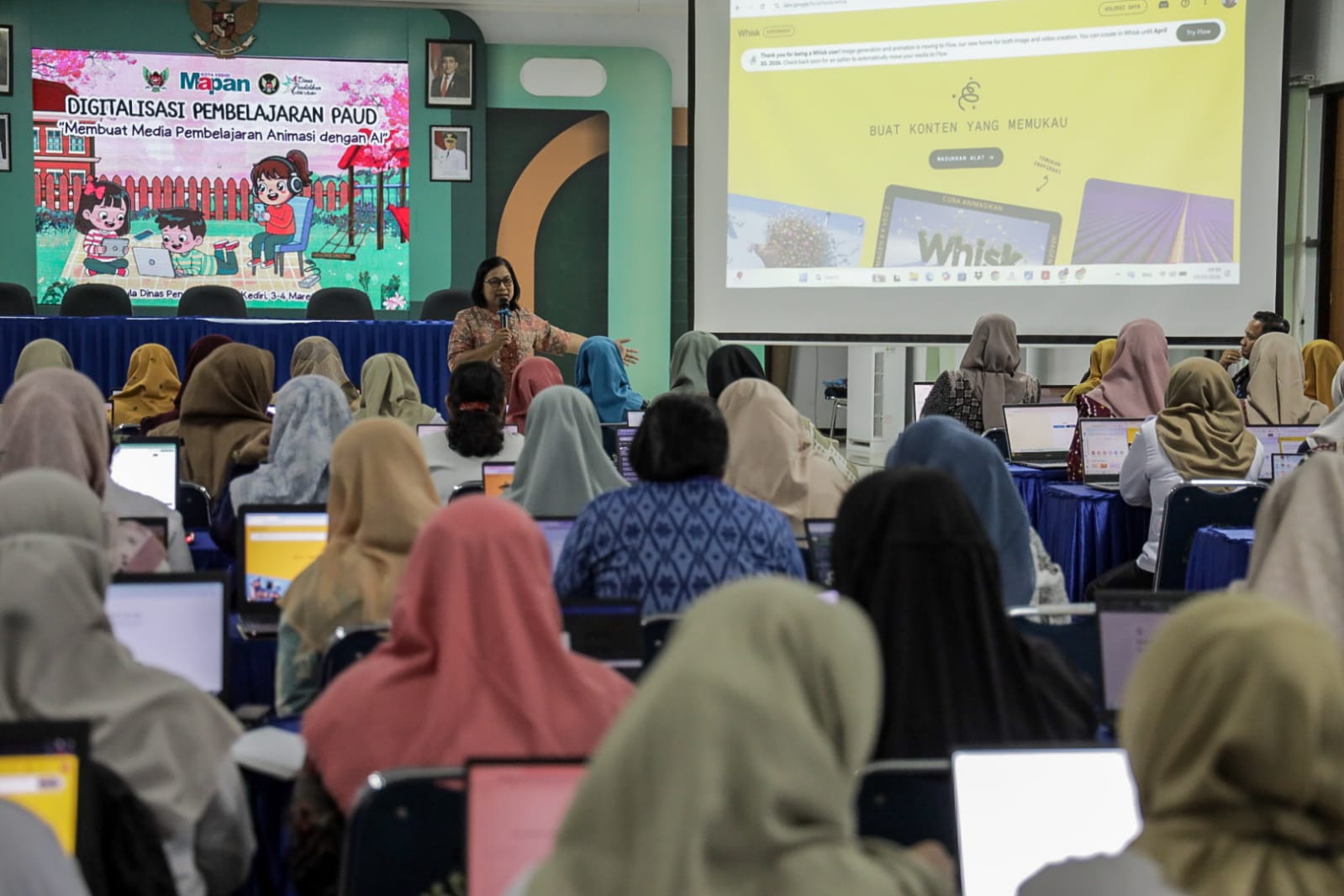 Pemkot Kediri Gelar Bimtek Digitalisasi Pembelajaran PAUD, Dorong Guru Manfaatkan AI untuk Media Animasi