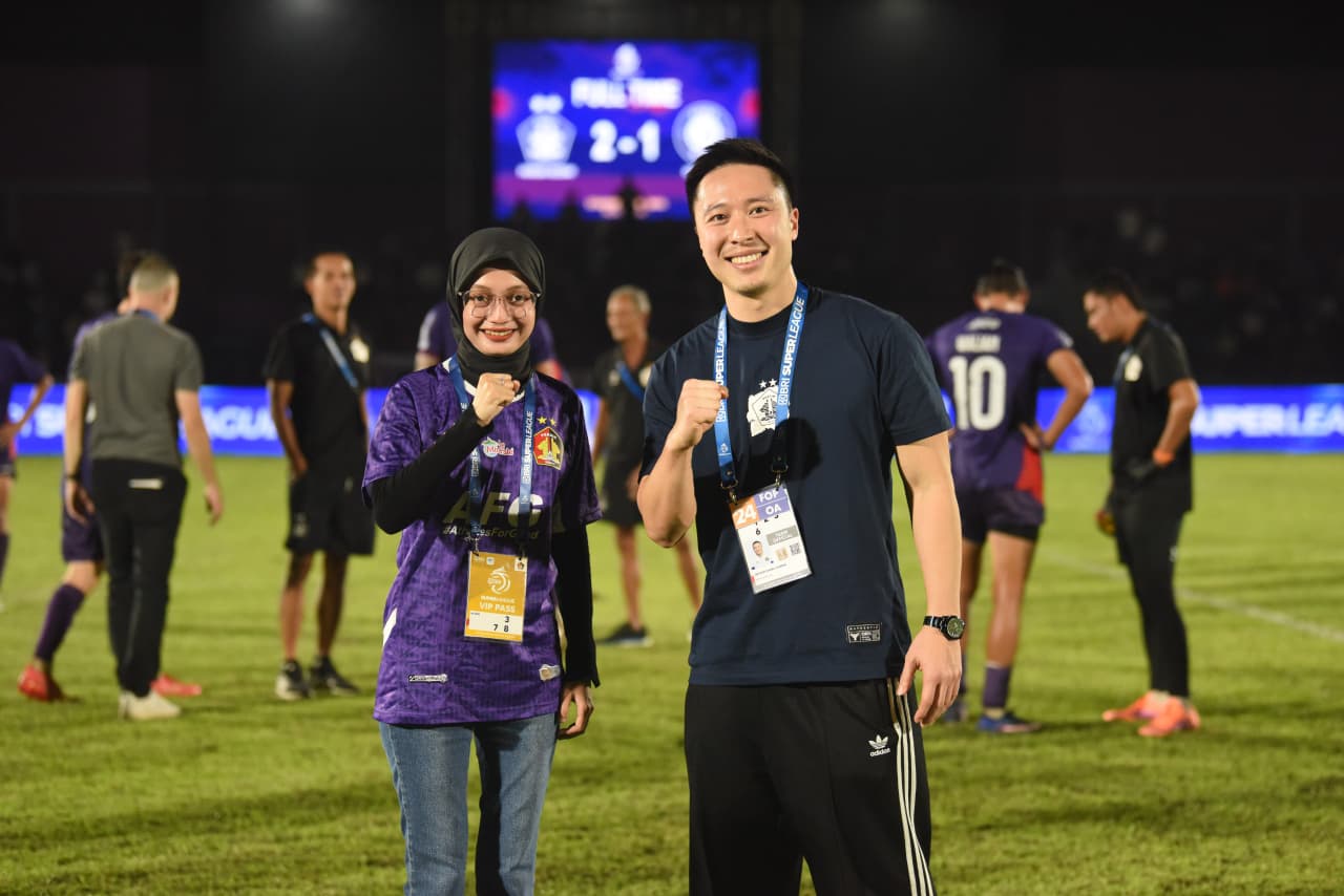 Nonton langsung di Stadion Brawijaya, Mbak Wali Gembira Persik Kediri Menang Atas PSBS Biak