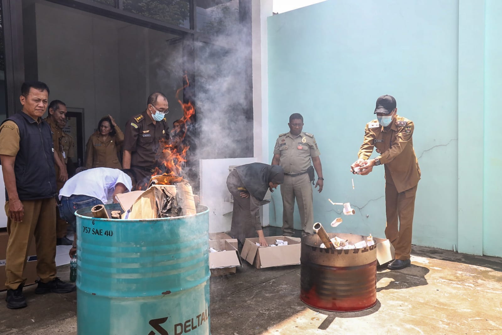 Cegah Penyalahgunaan, Ribuan Rokok Hasil Pelatihan SDM IHT Dimusnahkan