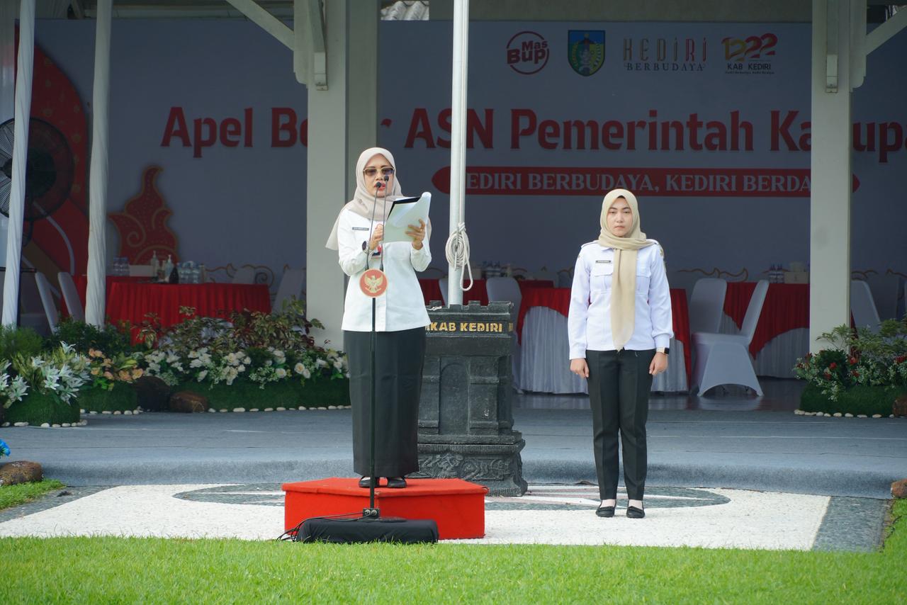 Apel Besar ASN Pemkab Kediri, Momentum Kebangkitan Semangat Pelayanan Pasca Libur Lebaran