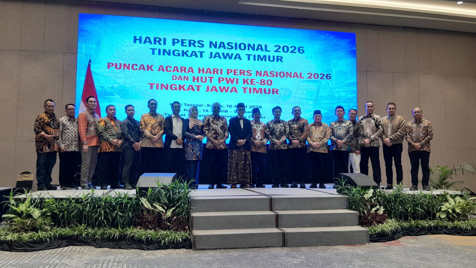 Puncak acara HPN 2026 Jawa Timur dihadiri Wakil Gubernur Emil Elestianto Dardak