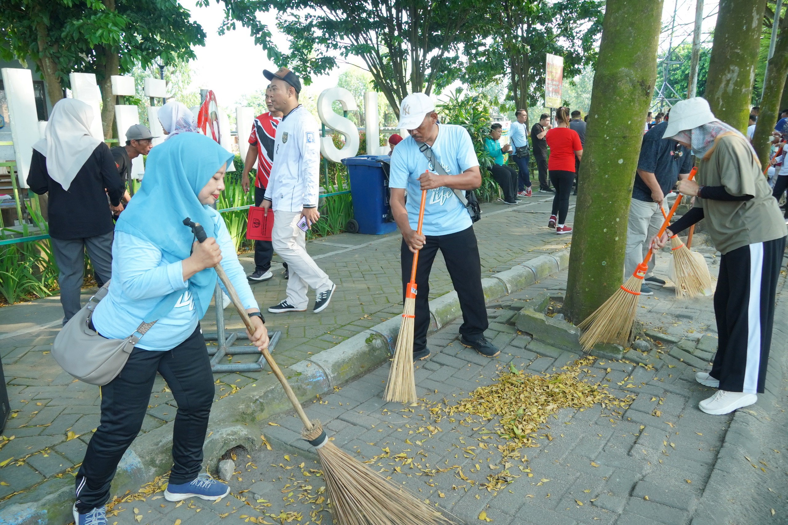 Korvei di Taman Hijau SLG, Komitmen Pemkab Kediri Jaga Kebersihan Ruang Publik
