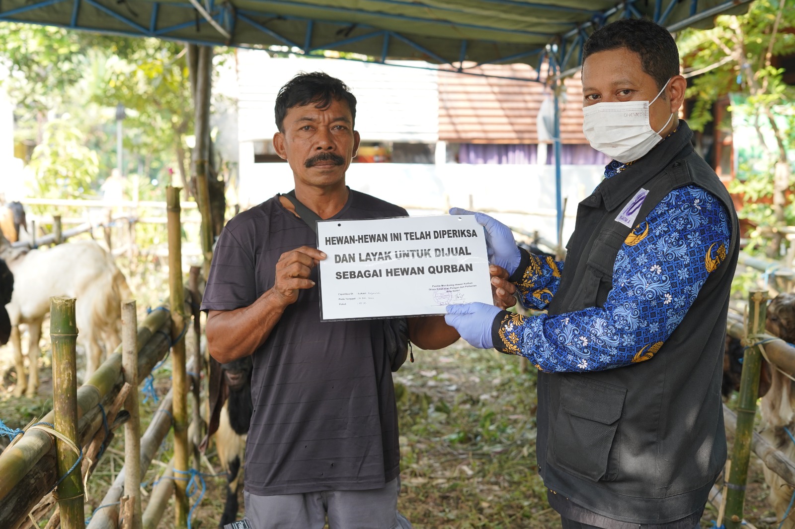Pastikan Hewan Sehat, DKPP Kota Kediri Sidak Penjual Hewan Qurban Jelang Idul Adha