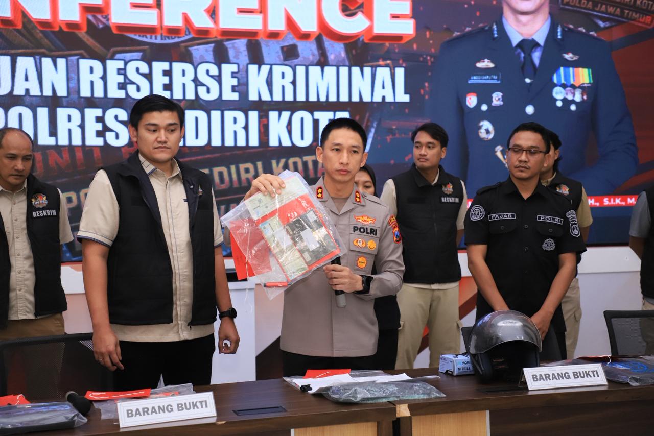 Pelaku Pencuri Spesialis Pecah Kaca Mobil, Beraksi di 13 TKP Lintas Daerah Akhirnya Diringkus di Kediri