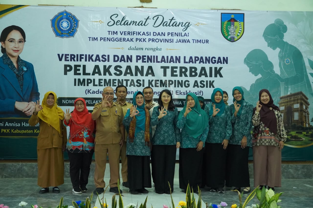 PKK Kabupaten Kediri Andalkan Kerja Keras Semua Pihak dalam Penilaian Kemping Asik