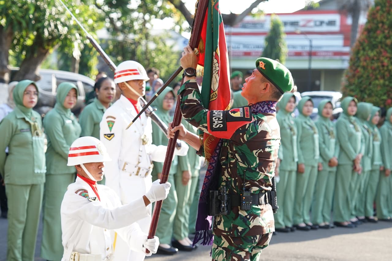 Pimpin Upacara Penyambutan, Mbak Wali Apresiasi Pengabdian Prajurit Yonif 521/DY