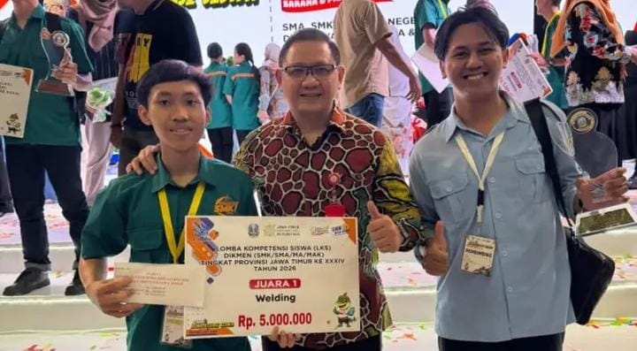 Moh. Rizqi Harumkan Kediri, Raih Juara 1 Lomba Kompetensi Siswa Tingkat Nasional